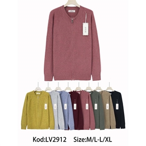 Sweter damski rozpinany na zamek M/L-L/XL