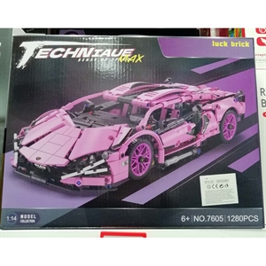 Zabawka - samochód zdalnie sterowany z klocków