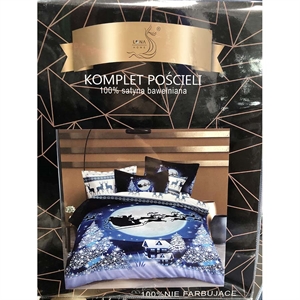 Komplet pościel 100% Satyna bawełna - 4cz - 200cm x 220cm