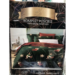 Komplet pościel 100% Satyna bawełna - 4cz - 200cm x 220cm