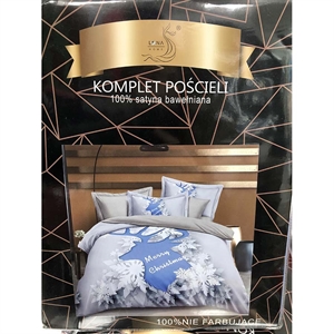 Komplet pościel 100% Satyna bawełna - 4cz - 160cm x 200cm