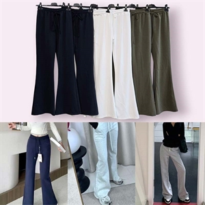 Legginsy dzwony damskie - Produkt Włoski