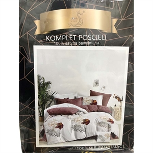 Komplet pościel 100% Satyna bawełna - 4cz - 160cm x 200cm