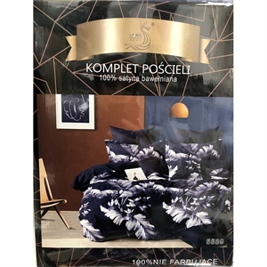 Komplet pościel 100% Satyna bawełna - 4cz - 160cm x 200cm