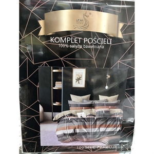 Komplet pościel 100% Satyna bawełna - 4cz - 160cm x 200cm