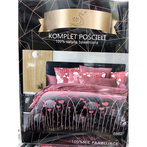 Komplet pościel 100% Satyna bawełna - 4cz - 160cm x 200cm