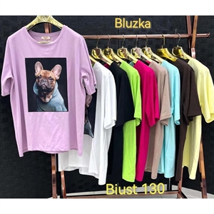 Bluzka damska prążek - produkt Turecki (Biust 130)