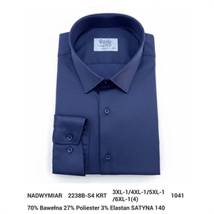 Koszula męska krój regular fit -produkt Turecki 3XL-6XL