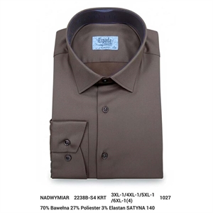 Koszula męska krój regular fit -produkt Turecki 3XL-6XL