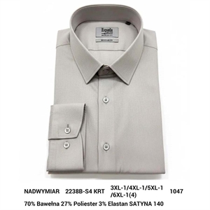 Koszula męska krój regular fit -produkt Turecki 3XL-6XL