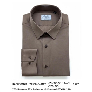 Koszula męska krój regular fit -produkt Turecki 3XL-6XL