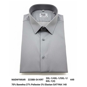 Koszula męska krój regular fit -produkt Turecki 3XL-6XL