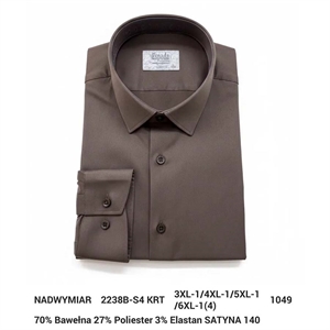 Koszula męska krój regular fit -produkt Turecki 3XL-6XL