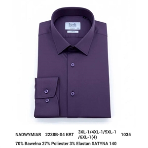 Koszula męska krój regular fit -produkt Turecki 3XL-6XL