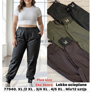 Spodnie lekko ocieplane damskie (XL-5XL)