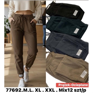 Spodnie ocieplane damskie (M-2XL)