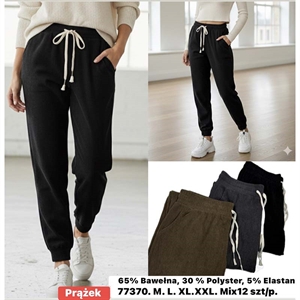 Spodnie ocieplane damskie (M-2XL)