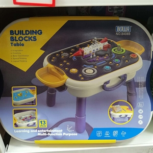 Zabawka - stół z klockami