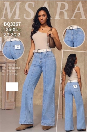 Jeansy szerokie nogawki M'sara XS-XL