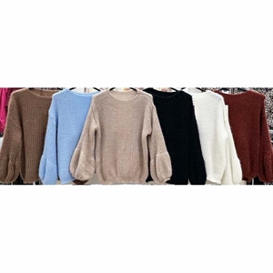 Sweter damski okrągły