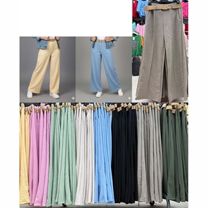 Spodnie szerokie nogawki damskie produkt Włoski