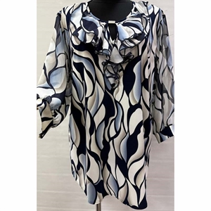 Tunika damska rekaw z szyfon produkt Polski  54-60