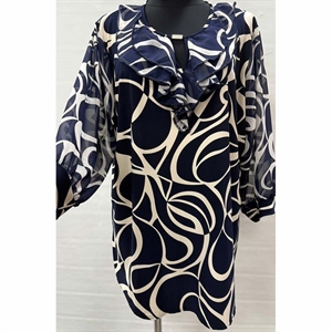 Tunika damska rekaw z szyfon produkt Polski  54-60