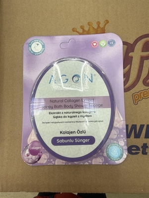 Naturalny ekstrakt kolagenowy, mydlana gąbka do kąpieli i pod prysznic