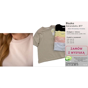 Bluzka damska produkt Polski S/M M/L L/XL