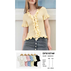 Sweter damski krótki rękaw S/M-L/XL