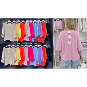 Sweter damski okrągły