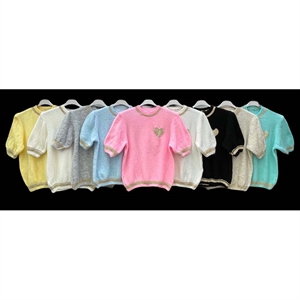 Sweter damski krótki rękaw