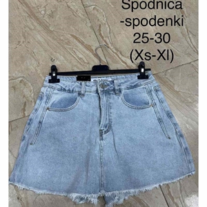 Szorty jeansowe imitujące spódnicę  25-30(XS-XL)