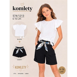 Komplet Bluzka + Spodenki  6-16 lat