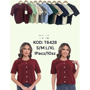 Sweter damski z krótkim rękawem S/M L/XL