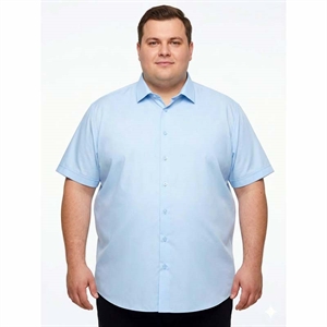 koszula nadwymiar gładkie z krótkim rekawem 3XL-6XL
