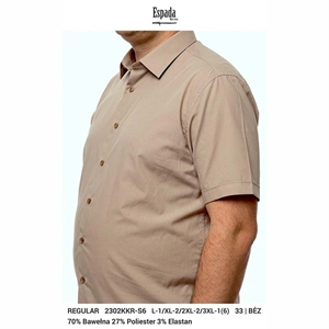 koszula eleganckie na krótki rekaw L-3XL