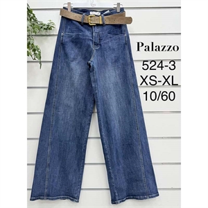 Jeansy szerokie nogawki  XS-XL