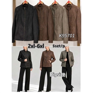 Kurtka zamszowa z kapturem  2XL-6XL