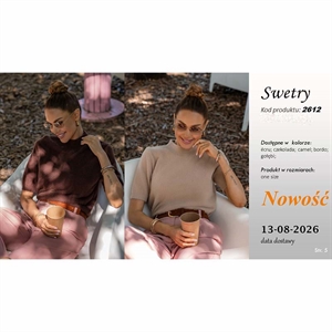 Sweter damski z krótkim rękawem produkt Polski