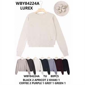 Sweter damski okrągły
