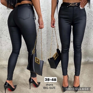 Spodnie ze sztucznej skóry Big Size  38-48