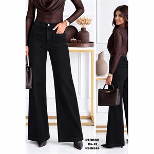 Jeansy szerokie nogawki  XS-XL
