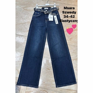 Jeansy szerokie nogawki Msara  34-42