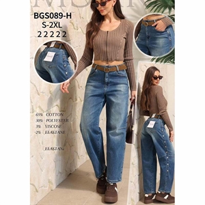 Jeansy damskie Msara  S-2XL