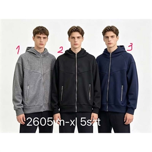 Bluza męska rozpinana na zamek z kapturem  M-XL