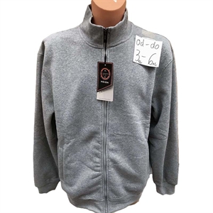 Bluza męska rozpinana na zamek bez kaptura Big Size  3XL-6XL