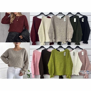 Sweter damski okrągły