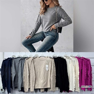Sweter damski okrągły