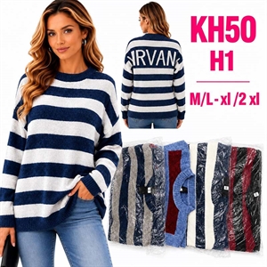 Sweter Damski okrągły M-2XL
